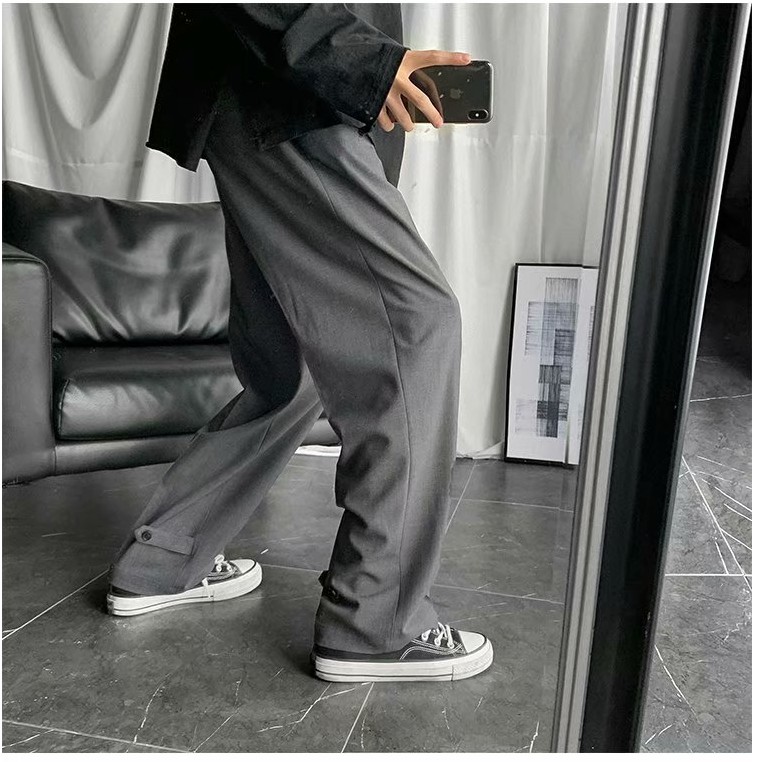 Quần Dài Ống Suông Màu Đen Size M-3Xl Thời Trang Trẻ Trung Cho Nam | BigBuy360 - bigbuy360.vn