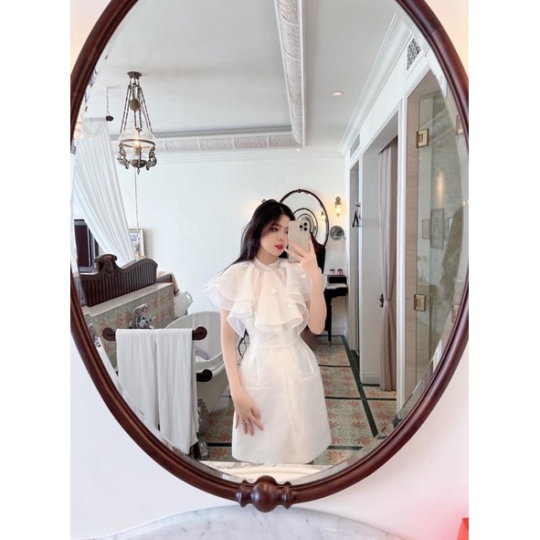 Váy thêu hoa thủ công phong  cách hàn quốc, phù hợp đi tiệc, đi cưới đi chơi, váy thiết kế cao cấp phù hợp với nhiều bạn