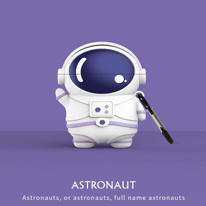 Vỏ bảo vệ hộp sạc tai nghe silicon mềm hình hoạt hình kèm móc khóa thích hợp cho AirPods Pro 1/2 3 Pro 3rd 2021