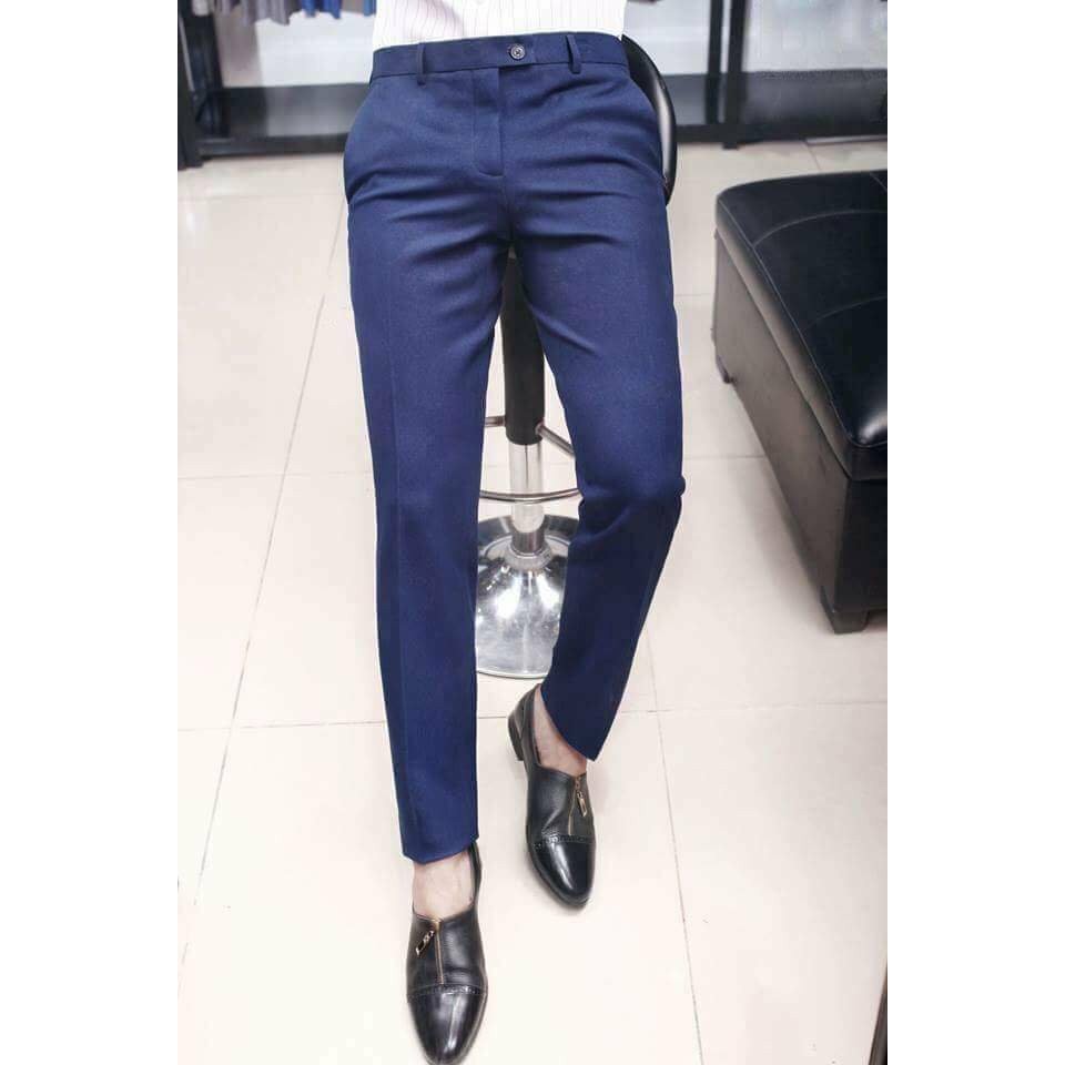 Quần xanh than vải chéo 79 sang trọng, đẳng cấp quý ông, đẹp từng đường kim mũi chỉ, đáng đồng tiền | BigBuy360 - bigbuy360.vn