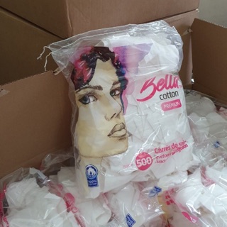 Bông tẩy trang bella 500 miếng
