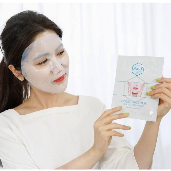 Mặt Nạ Nước Dừa Tươi Vượt Trội BIOCELL WHITENING FACE MASK