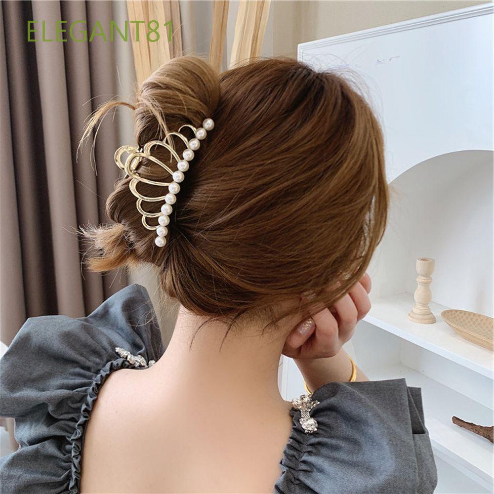 Kẹp Tóc Hình Vương Miện / Hình Học Đuôi Ngựa Nhiều Màu Thanh Lịch Kiểu Hàn Quốc Cổ Điển Cho Nữ 81