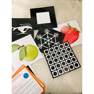 FlashCard Kích Thích Thị Giác Cho Trẻ Sơ Sinh 1 - Đen Trắng