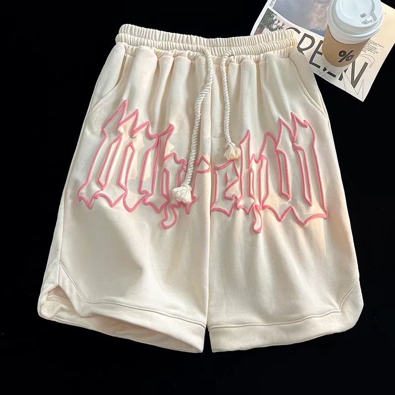 Quần Short Thể Thao Dáng Rộng In Chữ Thời Trang Hàn Quốc Cho Nam Size M-3XL