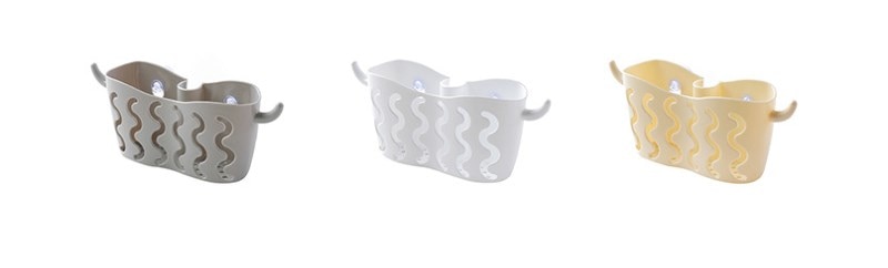 Không Có Lỗ Hút Cốc Lưu Trữ Giỏ Treo Vòi Bọt Biển Giỏ Thoát Nước Giỏ Vật Tư Nhà Bếp