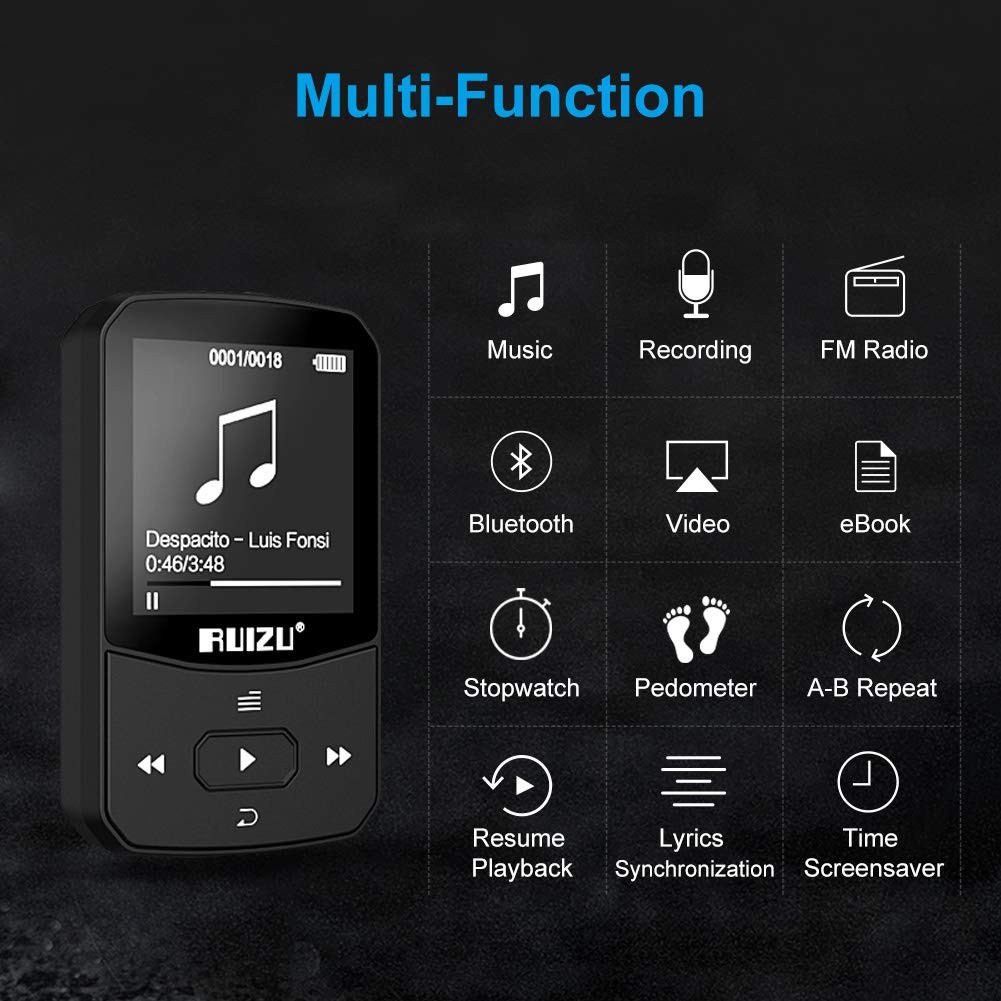 [Mã 273ELHA100K0 hoàn 7% đơn 500K] Máy nghe nhạc Lossless Bluetooth Ruizu X52