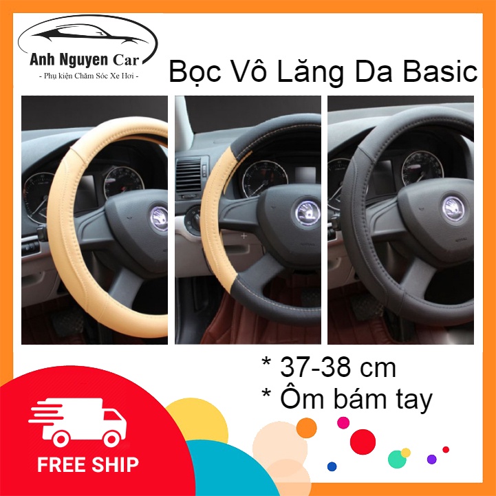 Bọc Vô Lăng Da Cao Cấp 38cm dành cho các dòng xe có 3 màu