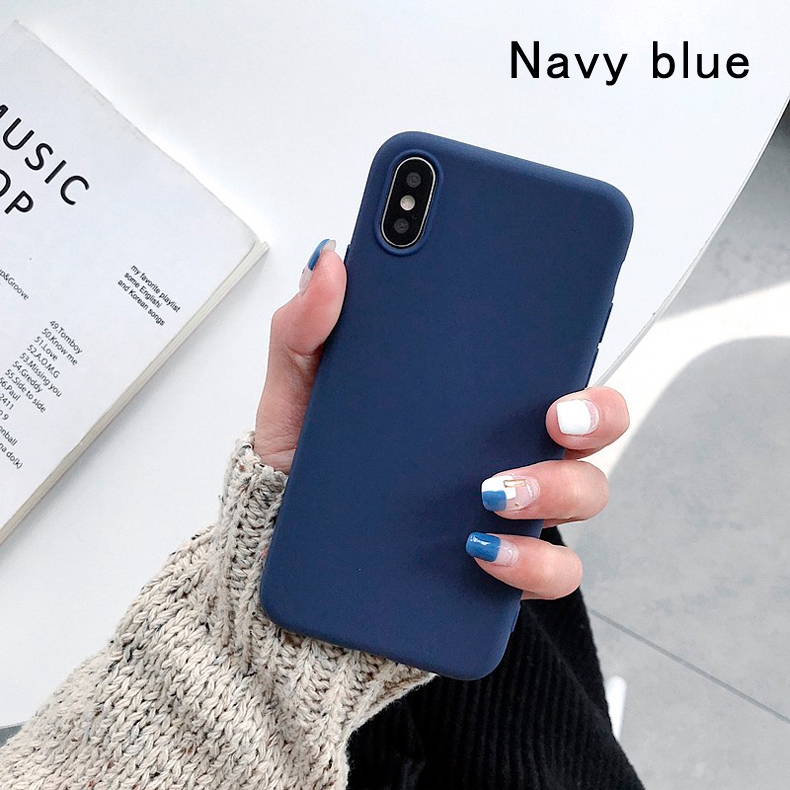 Ốp điện thoại tpu mềm màu sắc kẹo ngọt xinh xắn cho iPhone X Xs Max XR iPhone 7+ 8+ iPhone 6 Plus 6S Plus 5 5S SE SE2