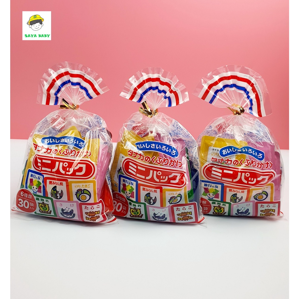Gia Vị Rắc Cơm Tanaka Food 6 Vị 30 Gói 60G nội địa Nhật Bản