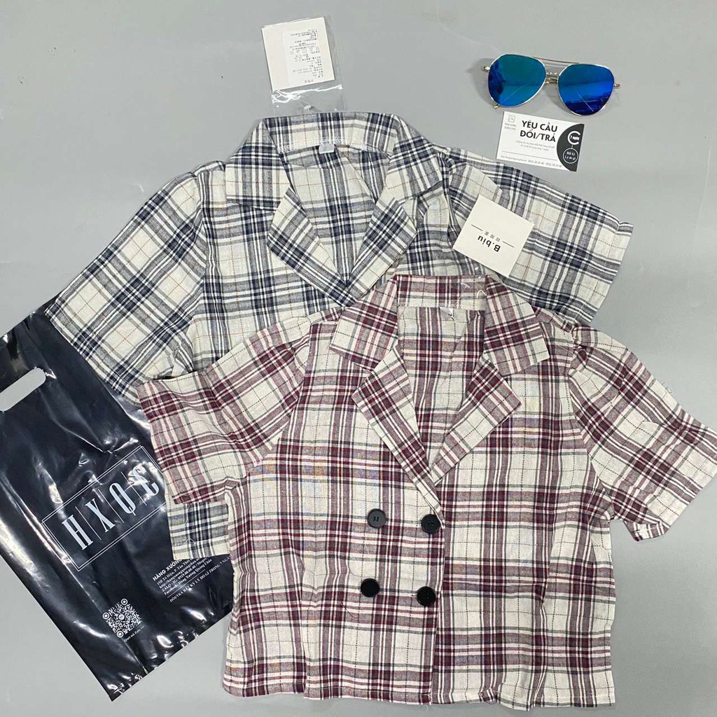 [SẴN] Áo kiểu croptop sơ mi nữ Ulzzang Quảng Châu ASC33 | BigBuy360 - bigbuy360.vn