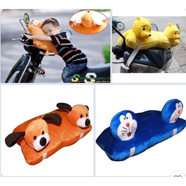 Gối đi xe máy 2 đầu dễ thương cho bé