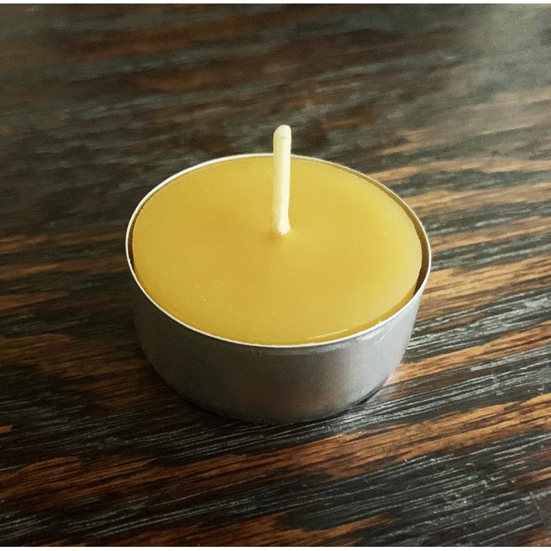 Bộ sản phẩm nến 10 viên tealight sáp ong tự nhiên nguyên chất xuất khẩu