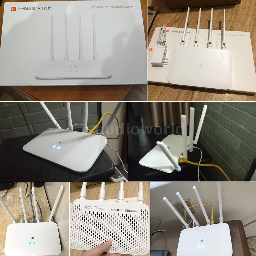 AIDO♦Xiaomi Mi Router 4A Gigabit Version 2.4GHz 5GHz WiFi 1167Mbps WiFi Repeater 128MB DDR3 High Gai