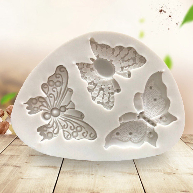 Khuôn silicone làm bánh hình bướm tiện dụng dễ thương