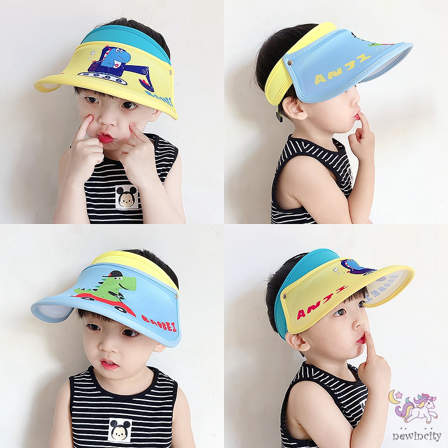 Mũ Che Nắng Chống Tia Uv Họa Tiết Hoạt Hình Phong Cách Hàn Quốc Thời Trang Mùa Hè Cho Bé