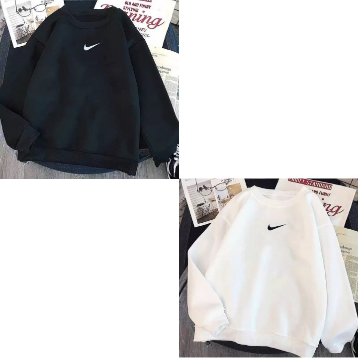 Áo Sweater nỉ bông from rộng Unisex nam nữ in LOGO N.J  K.E siêu basic RÔ STORE SW19 | BigBuy360 - bigbuy360.vn