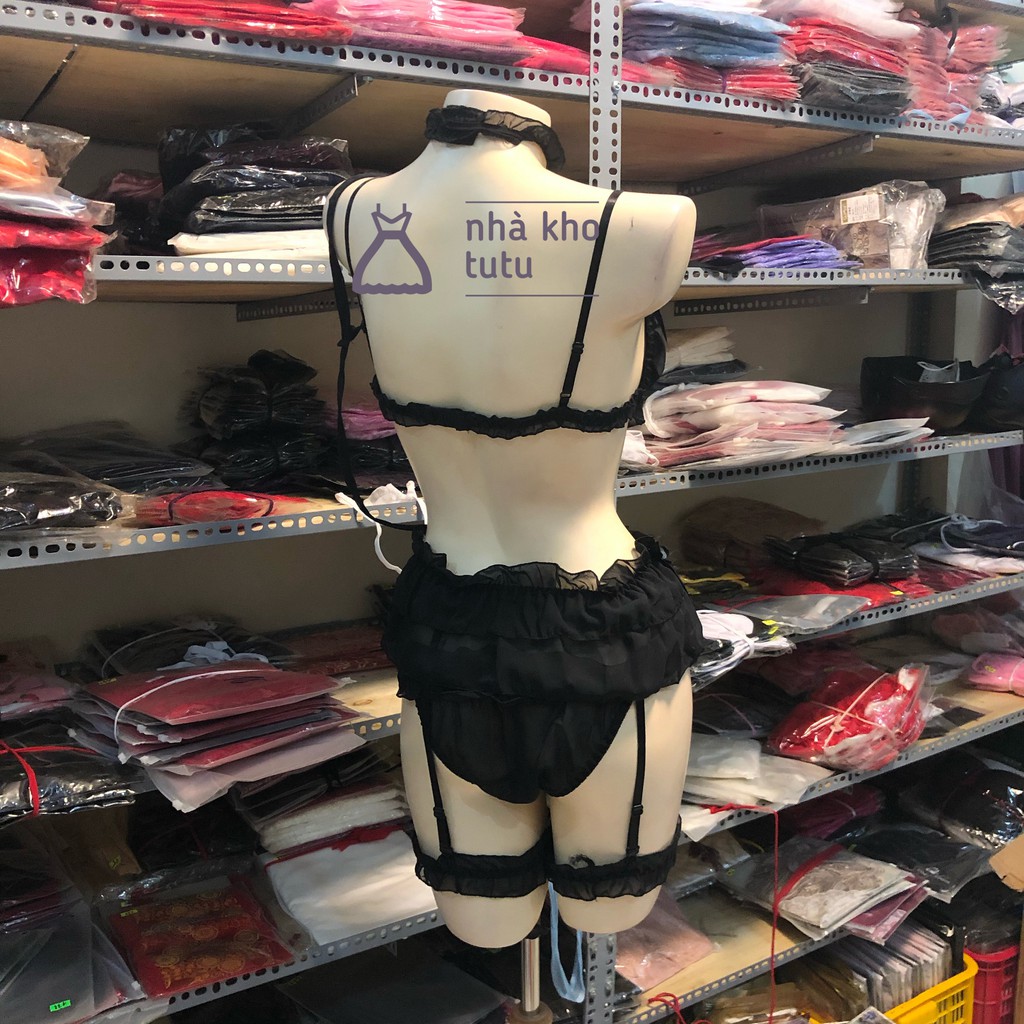 Fullset đồ lót Cosplay Badgirl có dây trói cổ Nhà Kho TuTu L284 | BigBuy360 - bigbuy360.vn