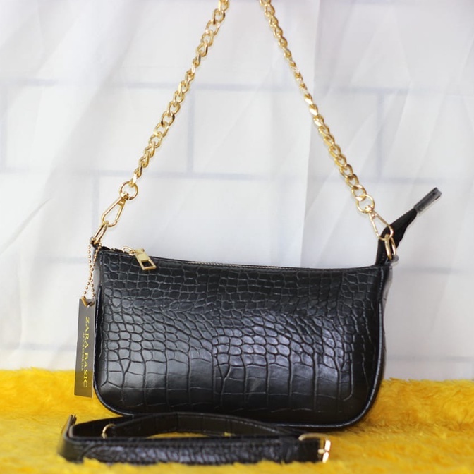 Giày Thể Thao Zara Croco 2 Dây Quai Chéo Mini Chất Lượng Cao