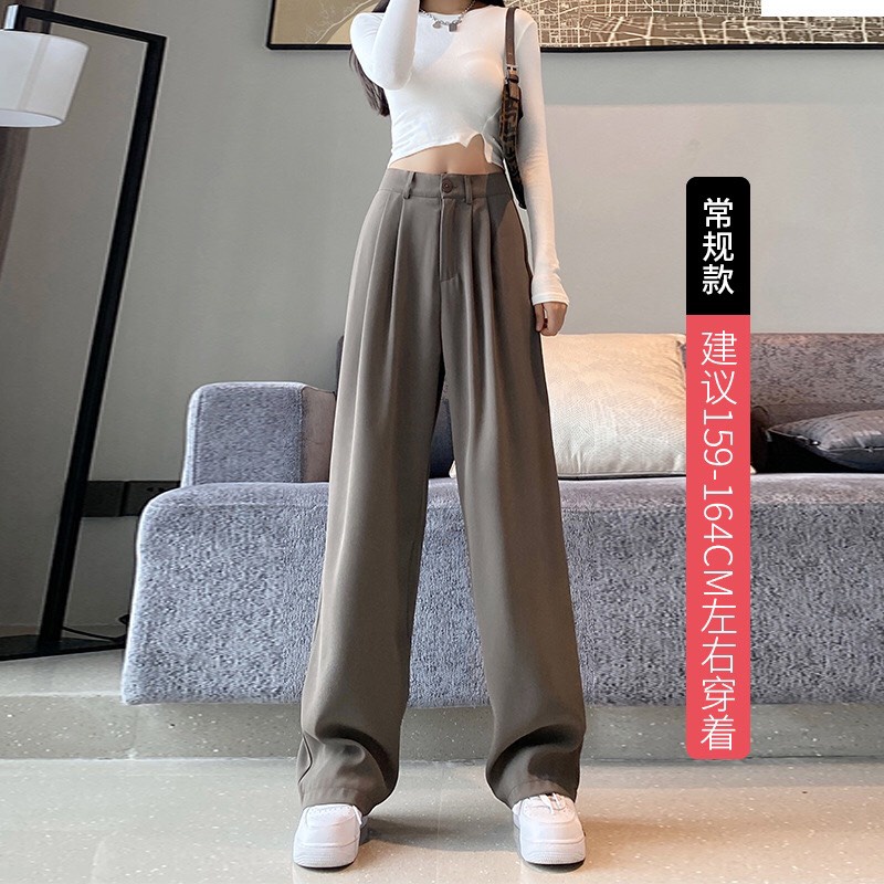 Quần Ống Rộng Cao Cấp Culottes Chất Ruby Chính Hãng Xuất Hàn Cao Cấp, Sẵn đủ màu.