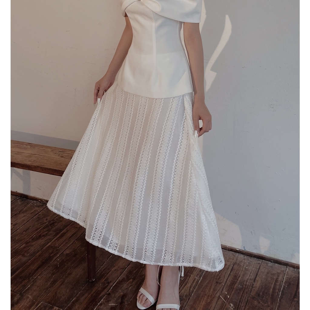 FAE SKIRT - CHÂN VÁY REN 2 lớp nhẹ nhàng, tiểu thư by Cherine.vn