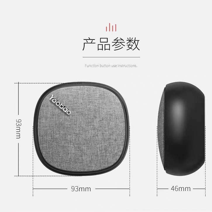 [Mã 2404EL10K giảm 10K đơn 20K] Loa bluetooth YOOBAO MINI SPEAKER M1 CẦM TAY, âm thanh sống động