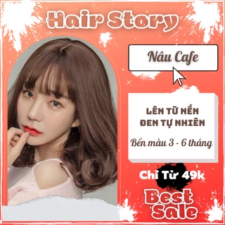 Thuốc Nhuộm Tóc Màu Nâu Cà Phê - Nâu Cafe Không Tẩy | Storyhair 6.77/7.77