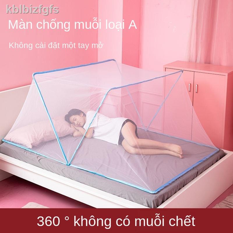☃Lưới chống muỗi xếp không đáy của người nổi tiếng có thể chứa đồ trẻ em di động đơn ký túc xá sinh viên miễn phí lắp đặ