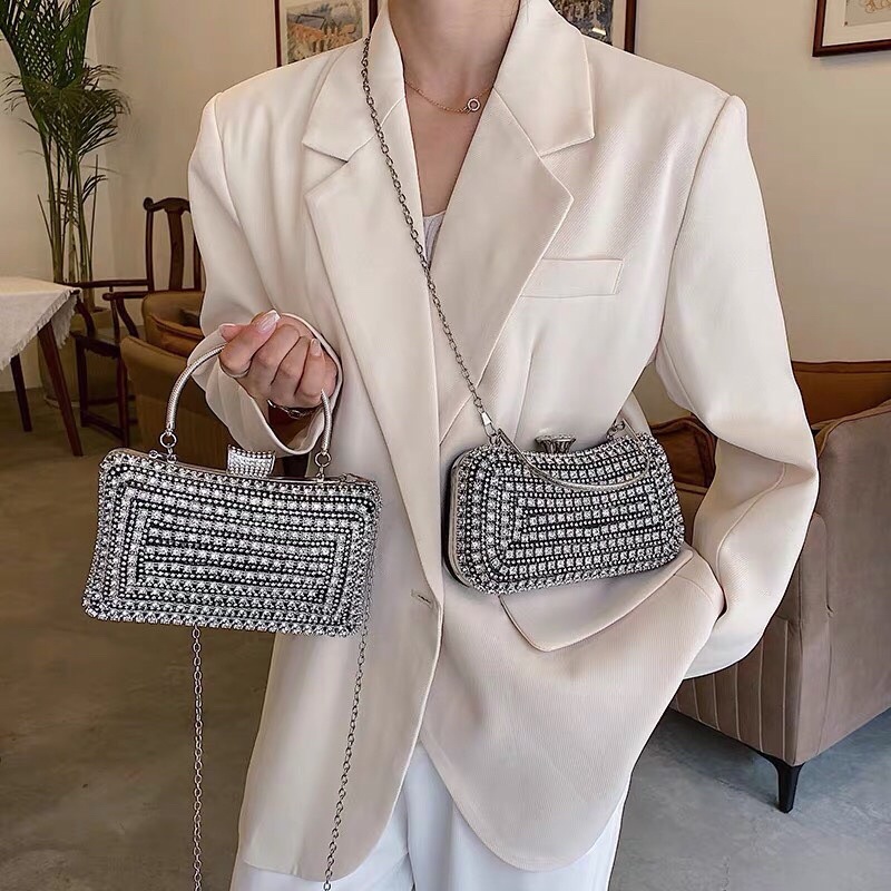 Bóp Đầm Đeo Vai Kết Hạt Thủ Công Hàng Cao Cấp Có Quai{ Nhận giao hoả tốc trong ngày khu vực tphcm}