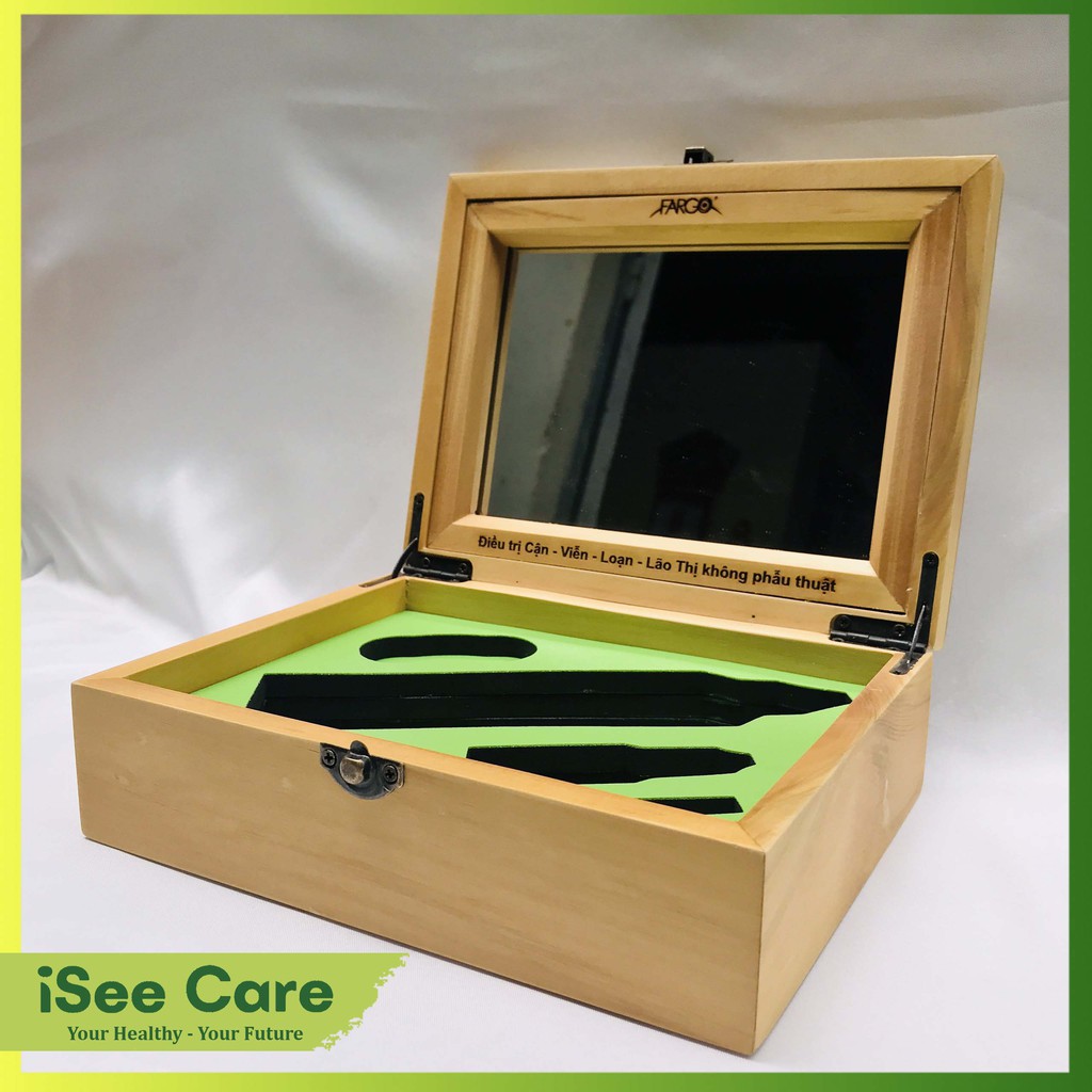 Hộp gỗ Fargo chuyên dụng cho người dùng kính áp tròng Ortho-K