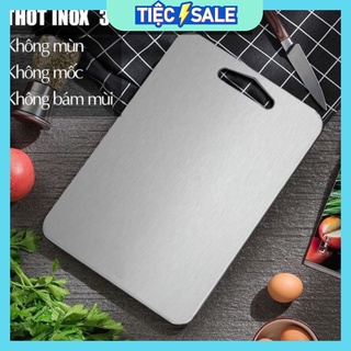 Thớt inox cường lực SUS304 cao cấp - siêu kháng khuẩn, khử mùi siêu sạch