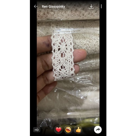 Ren trang trí mũ nón, túi xách, váy áo