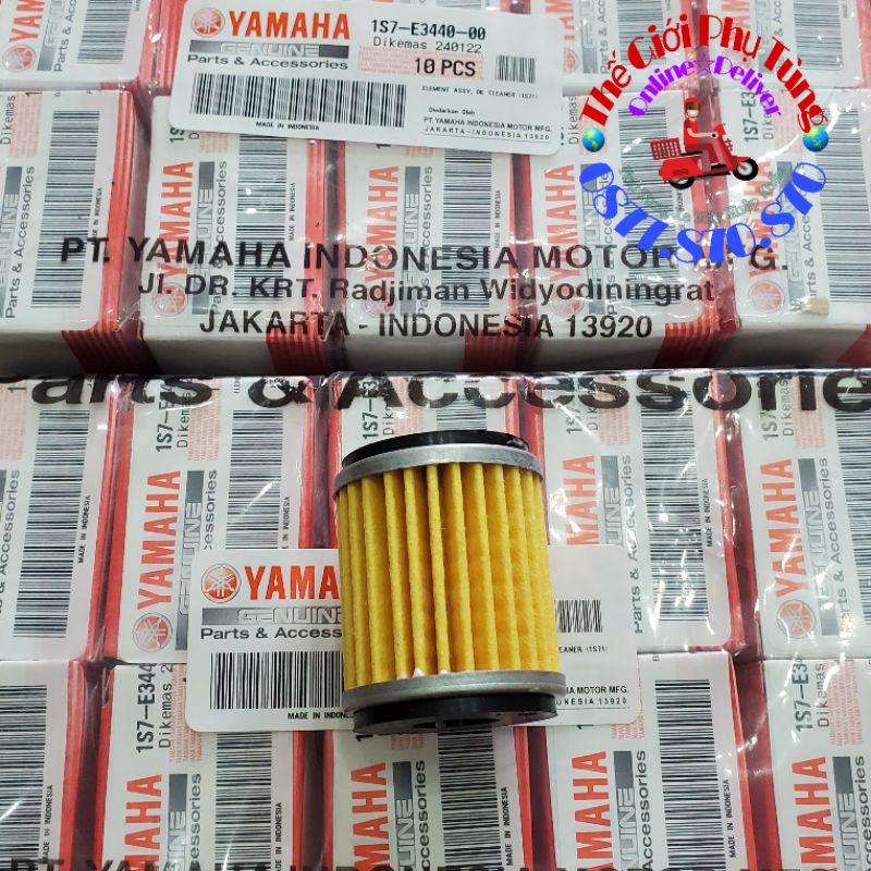 Lọc nhớt - lọc dầu cho các dòng xe Yamaha Exciter 135, 150 - FZ 150 Sirius zin mới - 1S7-E3440-00
