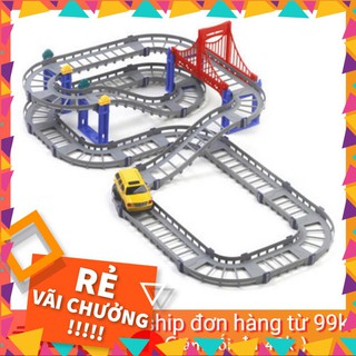 Bộ lắp ráp đường đua ô tô 88 chi tiết hàng đẹp