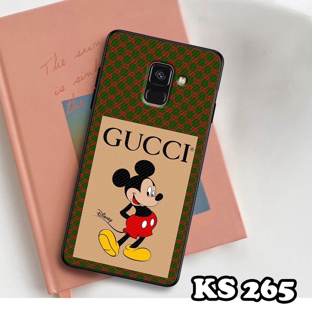 Ốp lưng Samsung A8 2018 - A8 Plus - A8 Star - Ốp Samsung in hình ＧＵＣＣＩcực sang trọng - Lưng nhám viền TPU