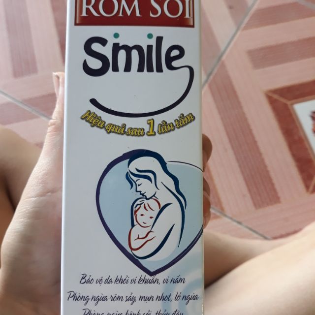 Nước tắm rôm sởi Smile
