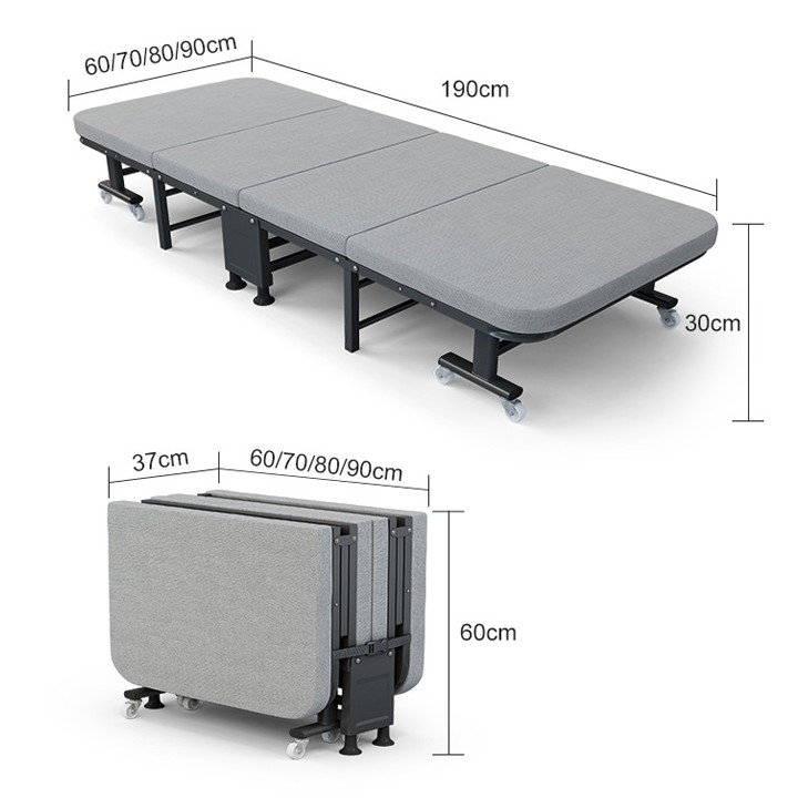 Giường Gấp Gọn Văn Phòng - Giường Ngủ Trưa Thư Giãn, Giường Gấp Đa Năng Thông Minh-Hàng Chính Hãng