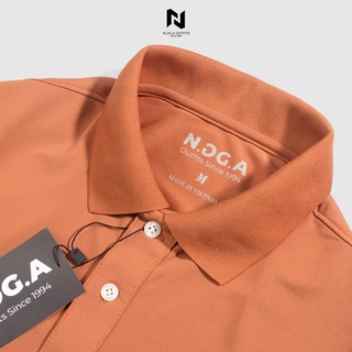 Áo Polo Nam Màu Cam Đất Basic N.GG.A Chất Cotton