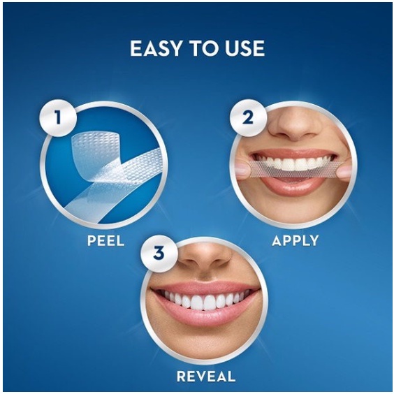 1 Miếng Dán Trắng Răng 5D White Teeth Whitening Strip