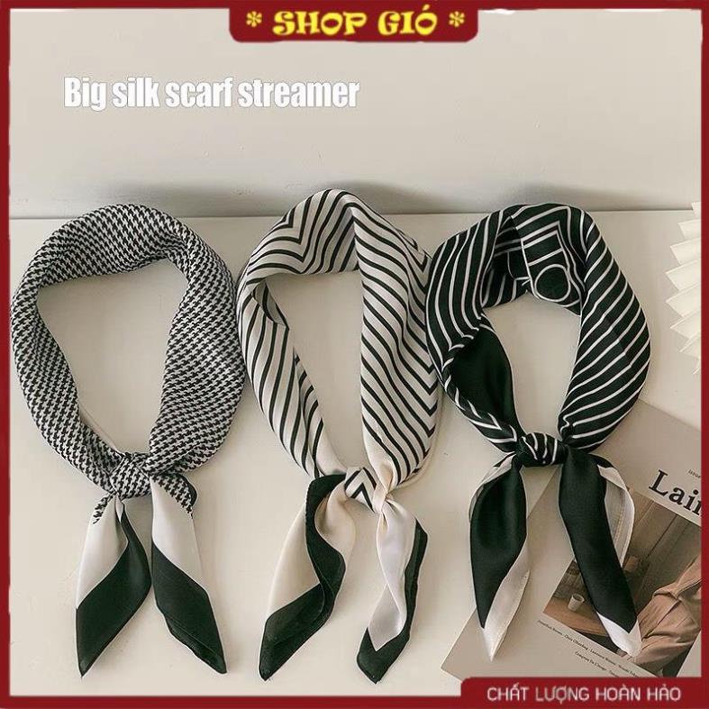Khăn lụa vuông choàng cổ size 70x70cm Shop Gió