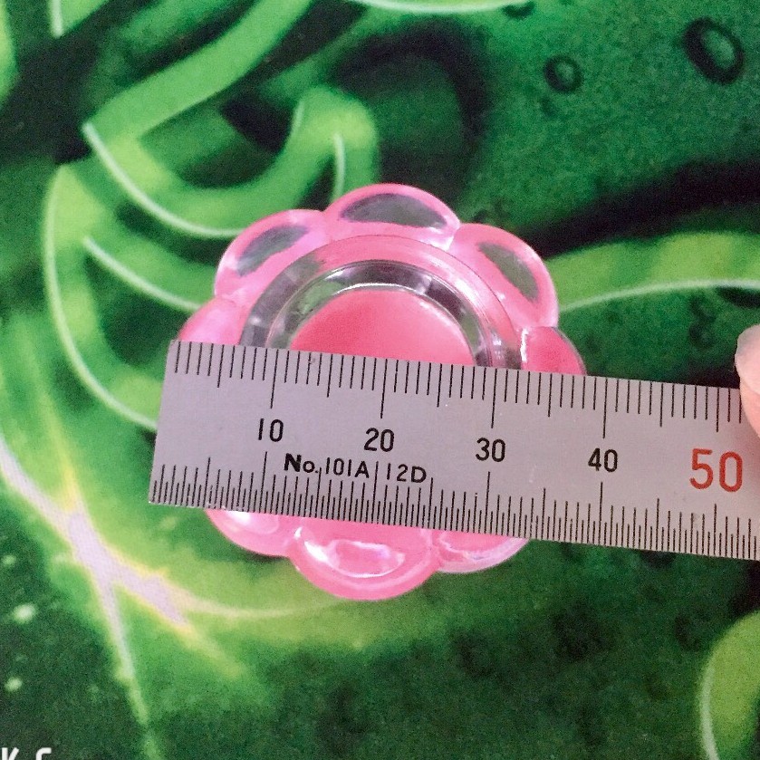 10 Hũ nhựa Hoa nắp hồng 5g  _ChaiLoHuMyPham