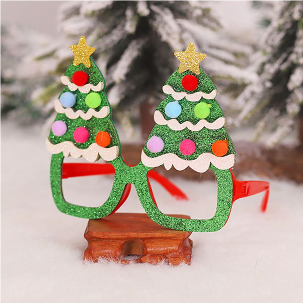 Mắt Kính Hình Ông Già Noel / Người Tuyết Lấp Lánh Dùng Trang Trí Giáng Sinh