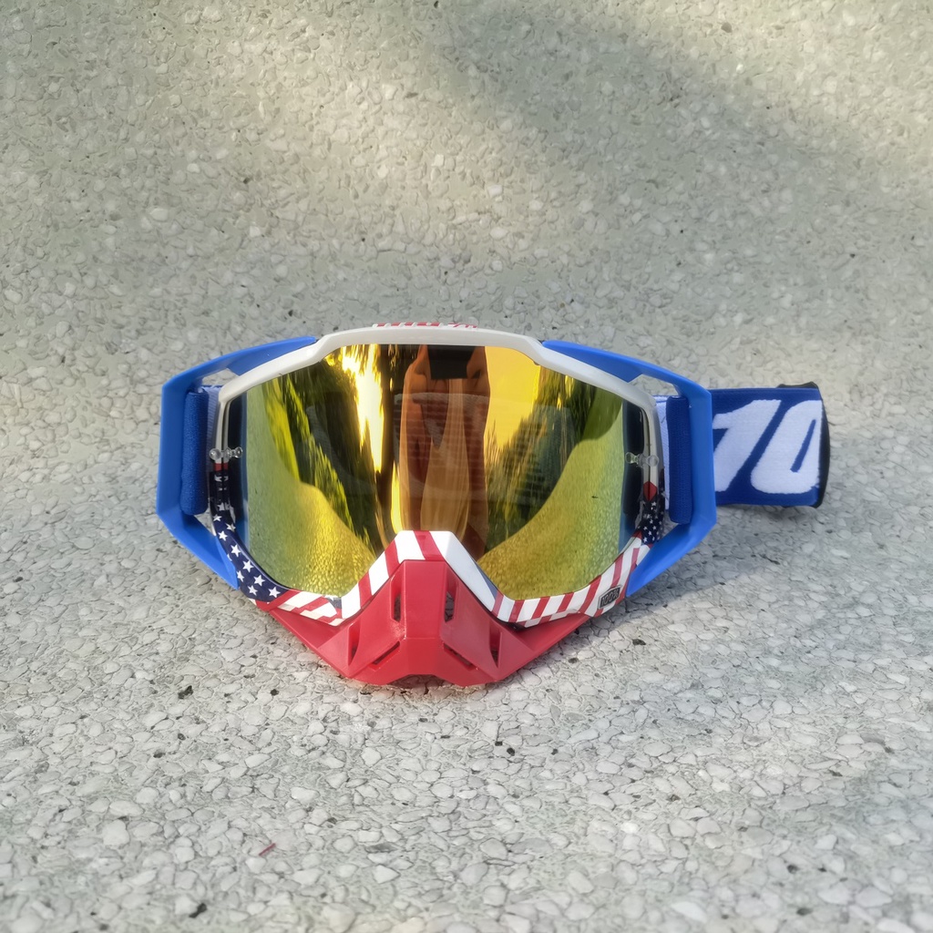 Kính Gắn Nón Bảo Hiểm 100% Cho Nam Nữ Đi Xe Mô Tô Địa Hình Atv