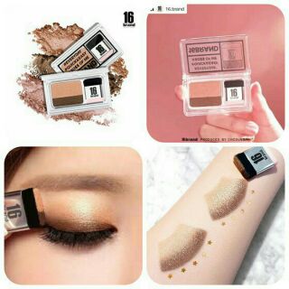 Phấn mắt brand 16 gọn nhẹ và tiện lợi
