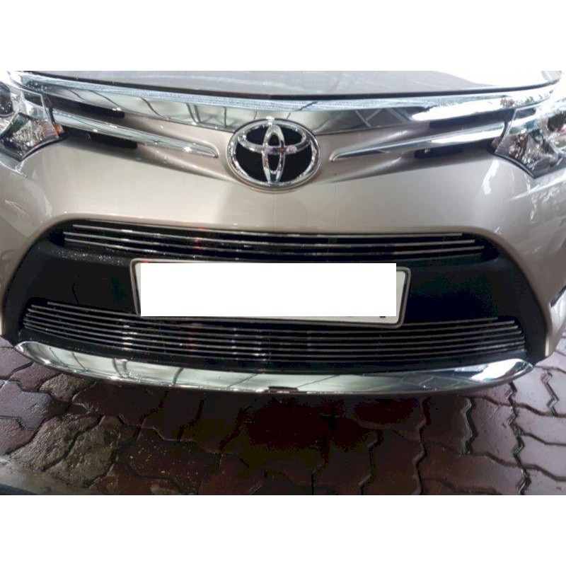 Ốp mặt Ca lăng Toyota Vios 2015-2017 Mạ Crom