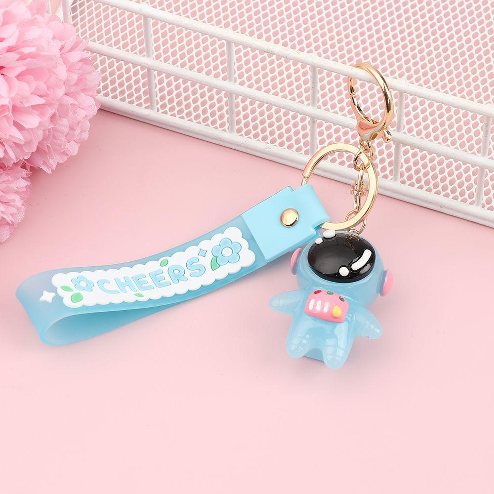 Móc Khóa Xe Hơi Hình Phi Hành Gia Hoạt Hình Phát Sáng