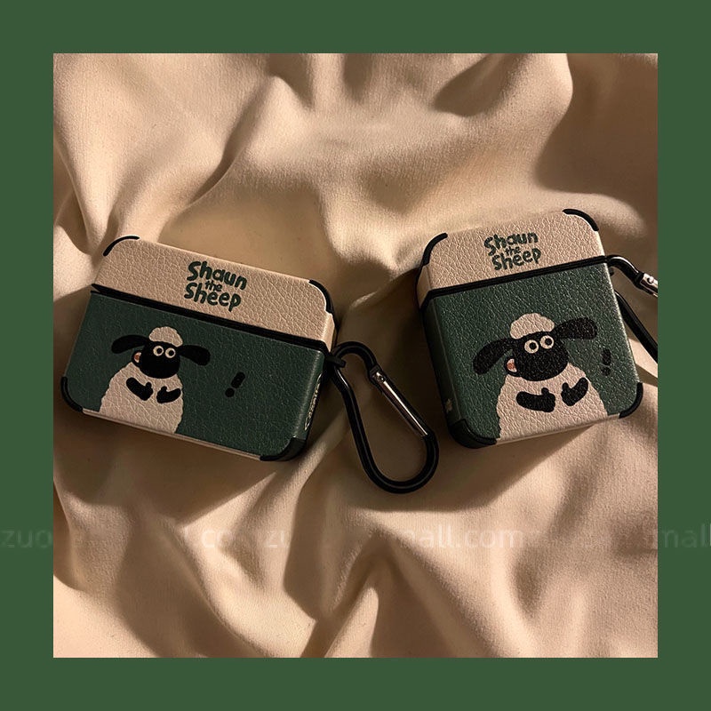 Vỏ Bảo Vệ Hộp Sạc Tai Nghe Airpods 1 2 3 Pro Apple bluetooth Không Dây Họa Tiết Cừu Shaun the sheep Dễ Thương