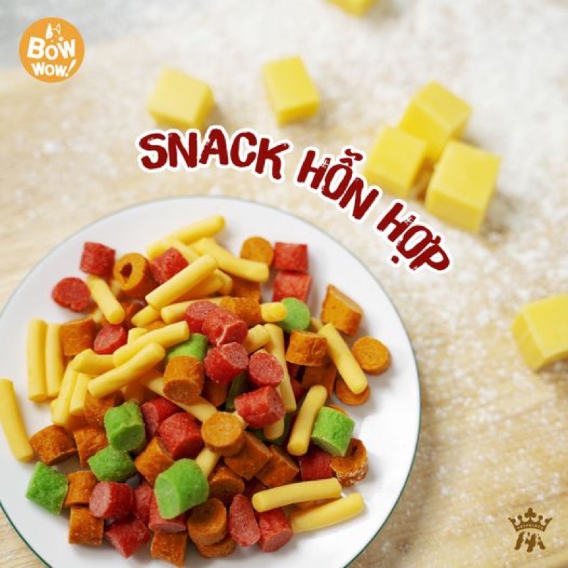 [ 150gr túi zin ] Snack hỗn hợp dành cho chó Bowwow