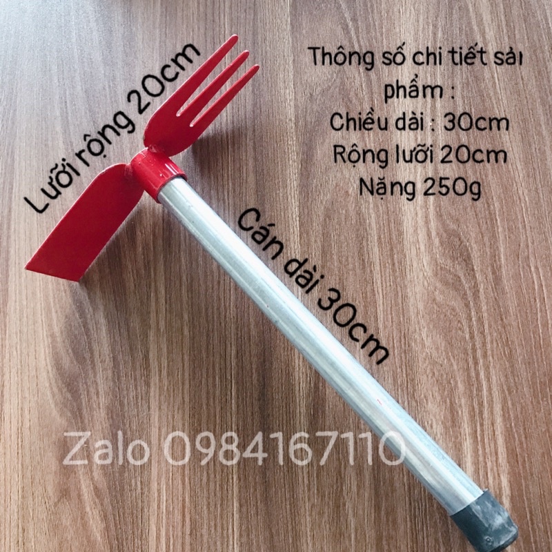 Combo Dụng Cụ Làm Vườn Đa Chức Năng Cào cuốc- xới