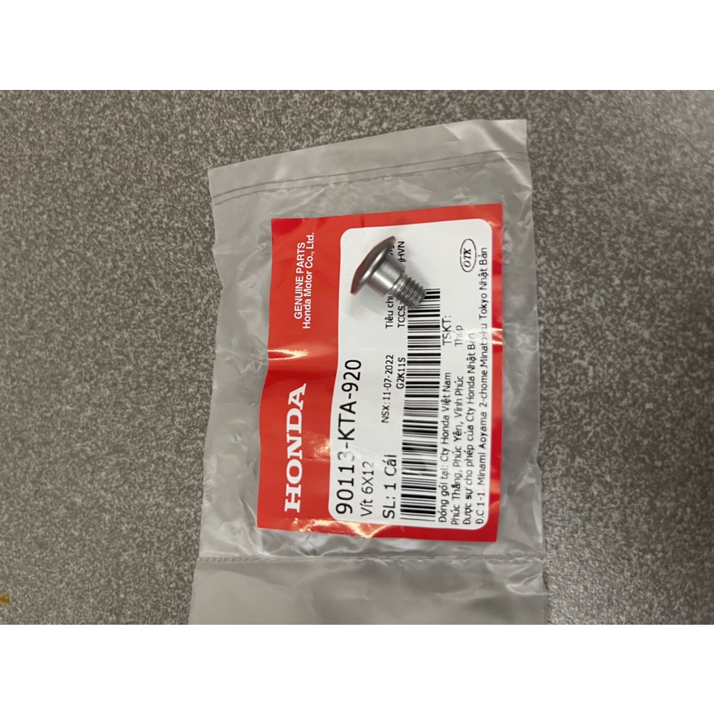 ốc bát bô bát chắn nhiệt xe future mập future led hàng chính hãng 90113KTA920 18345MBT610